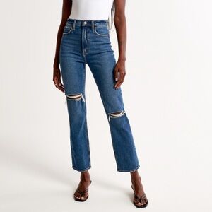 Abercrombie & Fitch - Ultra high rise ankle straight jean